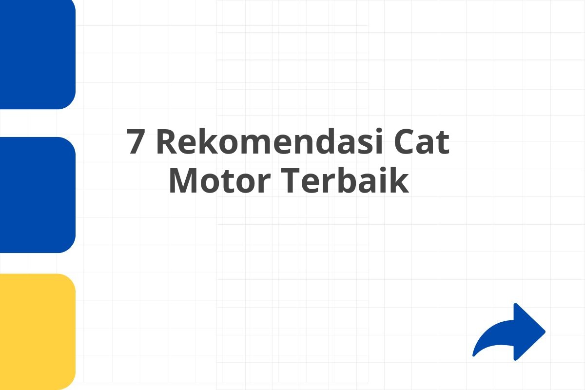 7 Rekomendasi Cat Motor Terbaik